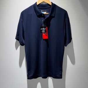 PGA Tour Classic Navy Blue Polo Shirt, Men's Size M NWT